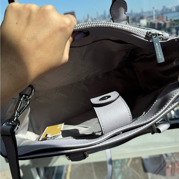 Grey Lilac Michael Kors Kellen Medium Satchel - Picture 3 of 4